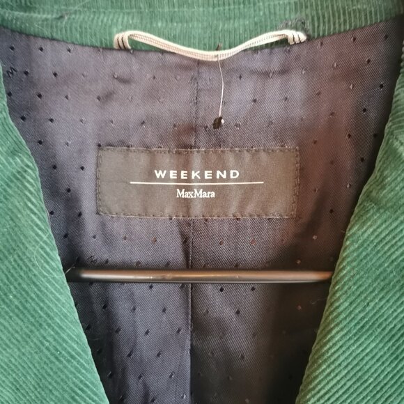 Weekend Max Mara Hunter Green Corduroy Blazer - Picture 8 of 11